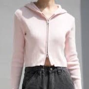 Brandy Melville Double Zipper Hoodie